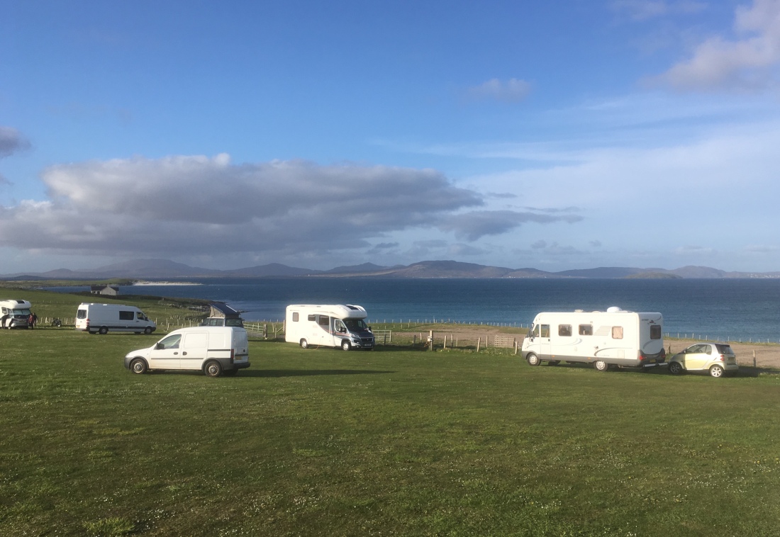 Campsite on Barra, Outer Hebrides