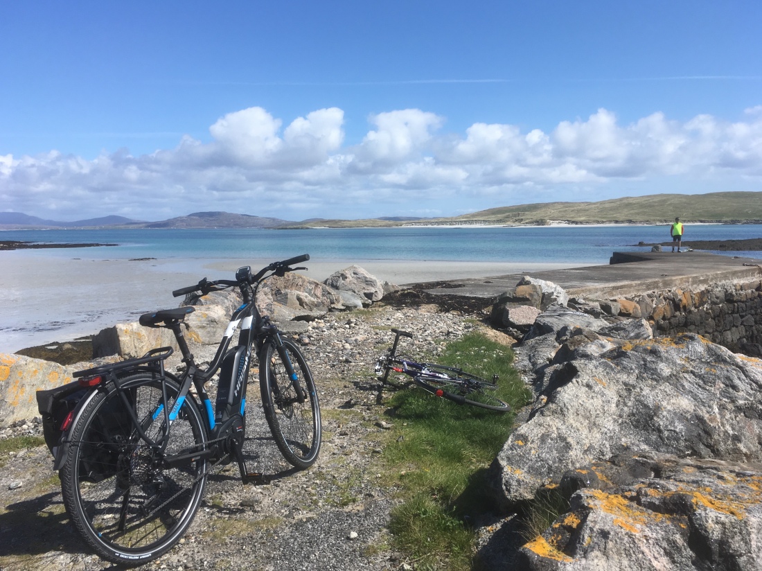 Cycling on Barra, Outer Hebrides