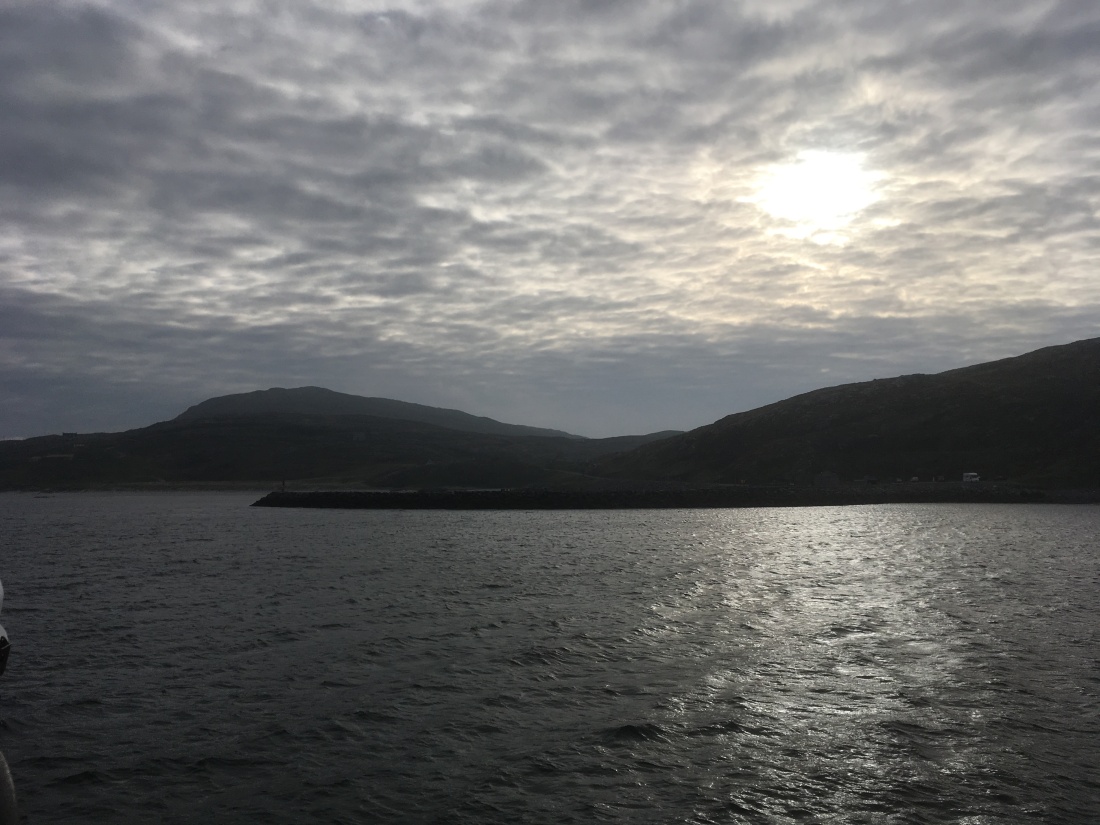 Approaching Eriskay from the Sound of Barra