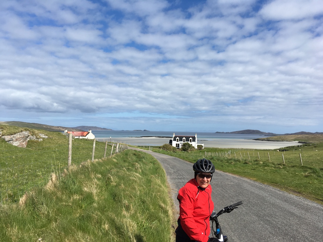 Photo of cycling round Barra on an electric bike